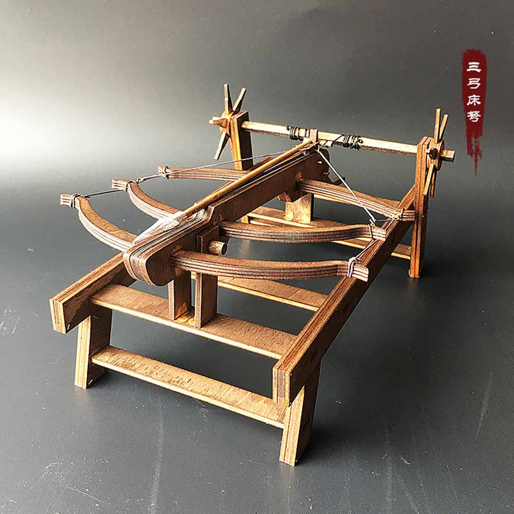 AM008 3 Bow Ballista Wooden Models Military Models For Sale 3D Mechanical Model Kit - Tophatter Daily Deals
