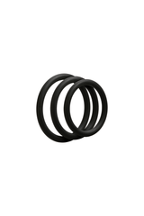 Doc Johnson - Optimale - C-Ring Set - Thin - Black Sex Toy - Tophatter Daily Deals