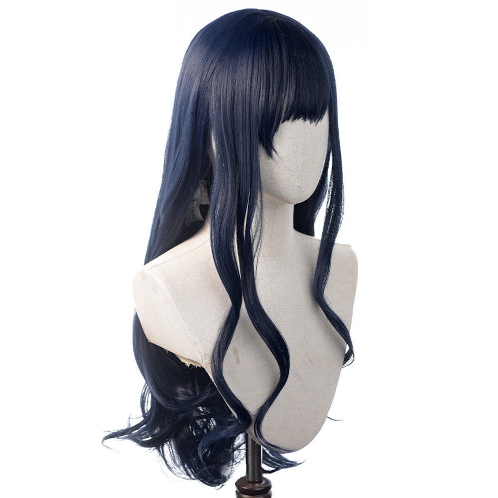 Final Fantasy XIV Shadowbringers 5.0 FF14 Boss Gaia Black Blue Cosplay Wig Wig - Tophatter Daily Deals