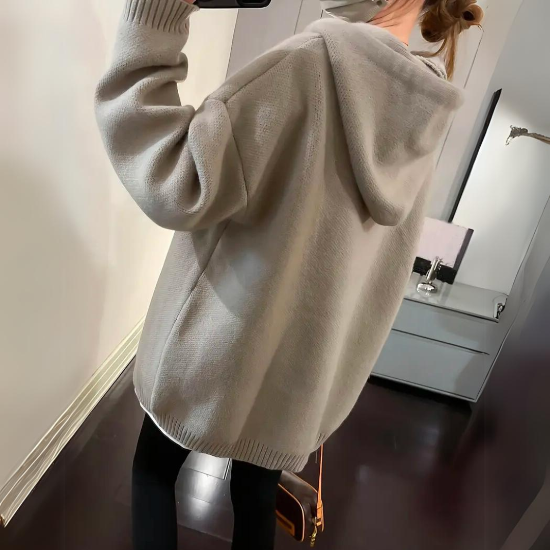 Warm Cozy Women's Oversized Hoodie - Knit, Everyday - Tophatter Daily Deals