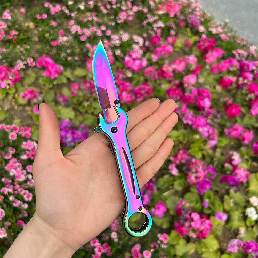 Spanner Folding Knife Cool Camping Knife - Tophatter Daily Deals