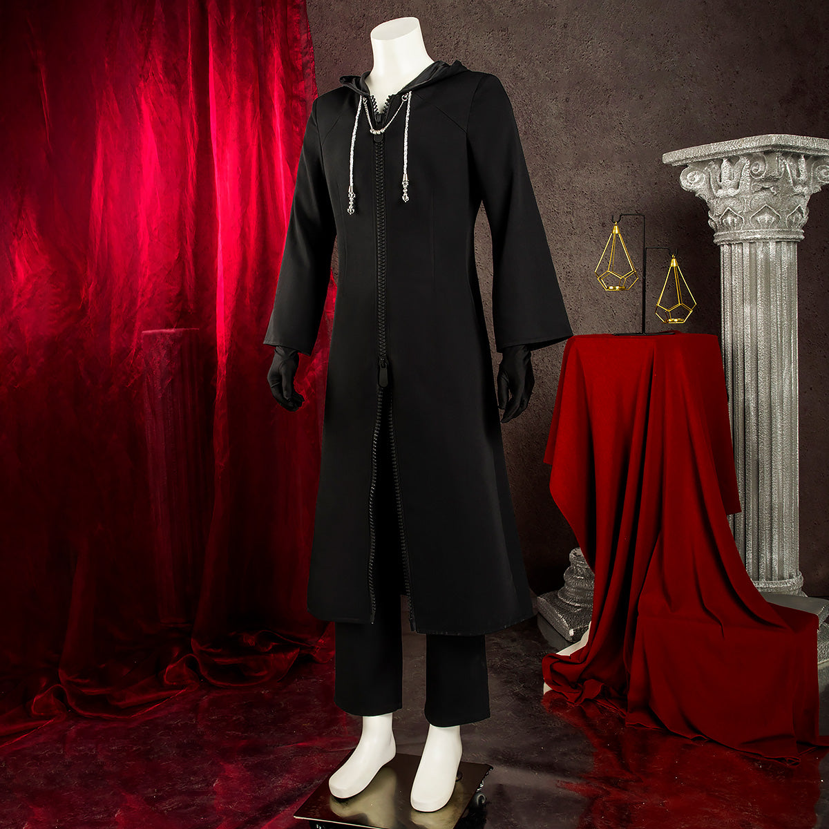 Kingdom Hearts 2 Organization XIII Roxas Black Cosplay Costume Costume - Tophatter Daily Deals