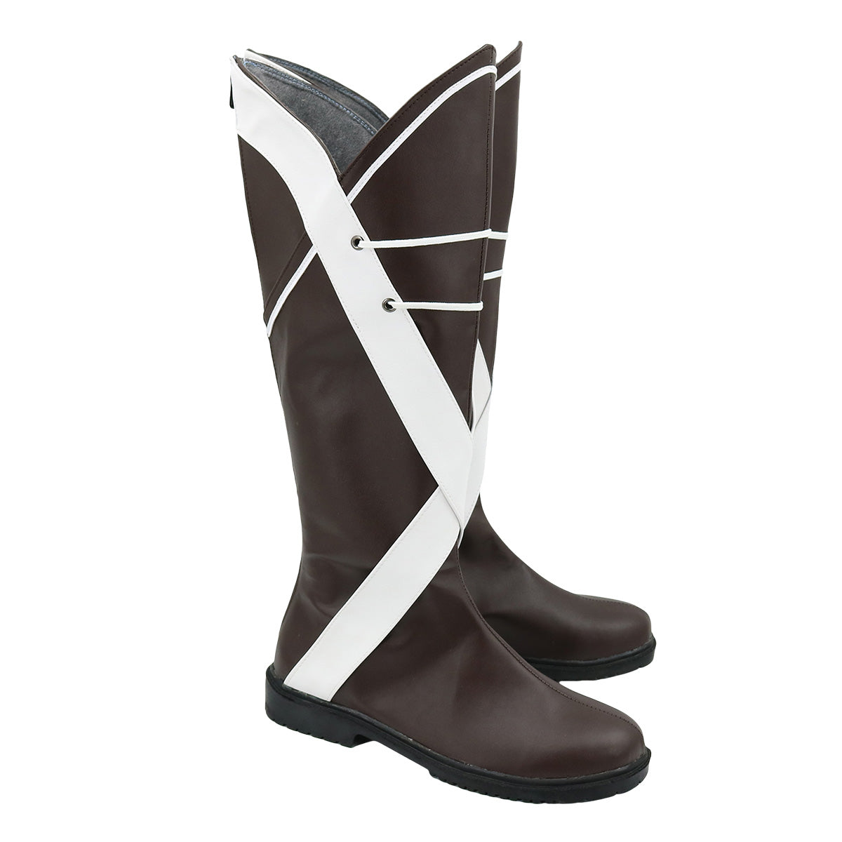 Mushoku Tensei: Jobless Reincarnation Rudeus Greyrat Brown White Shoes Cosplay Boots Shoes/Boots - Tophatter Daily Deals