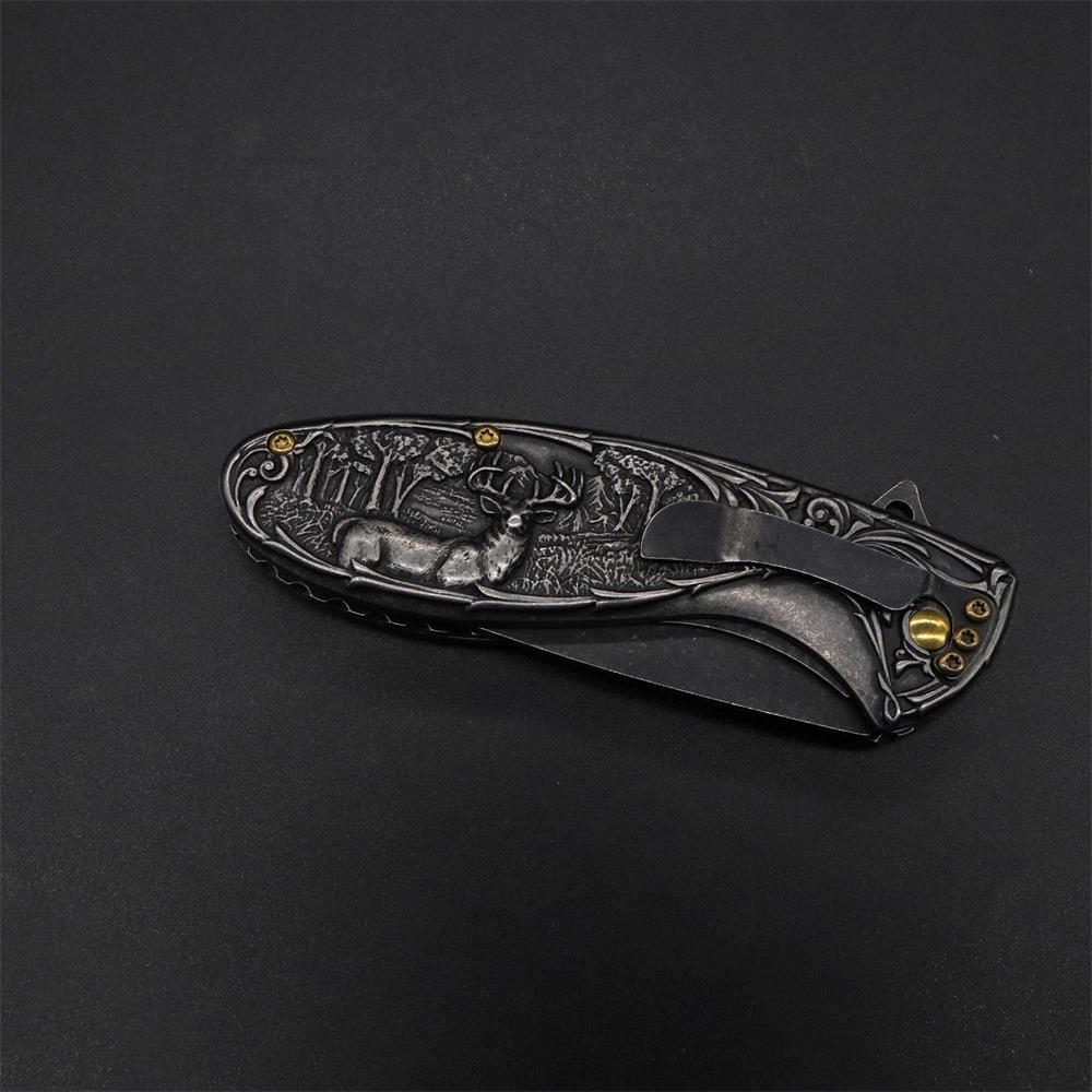 Reindeer Folding Knife - Tophatter Daily Deals