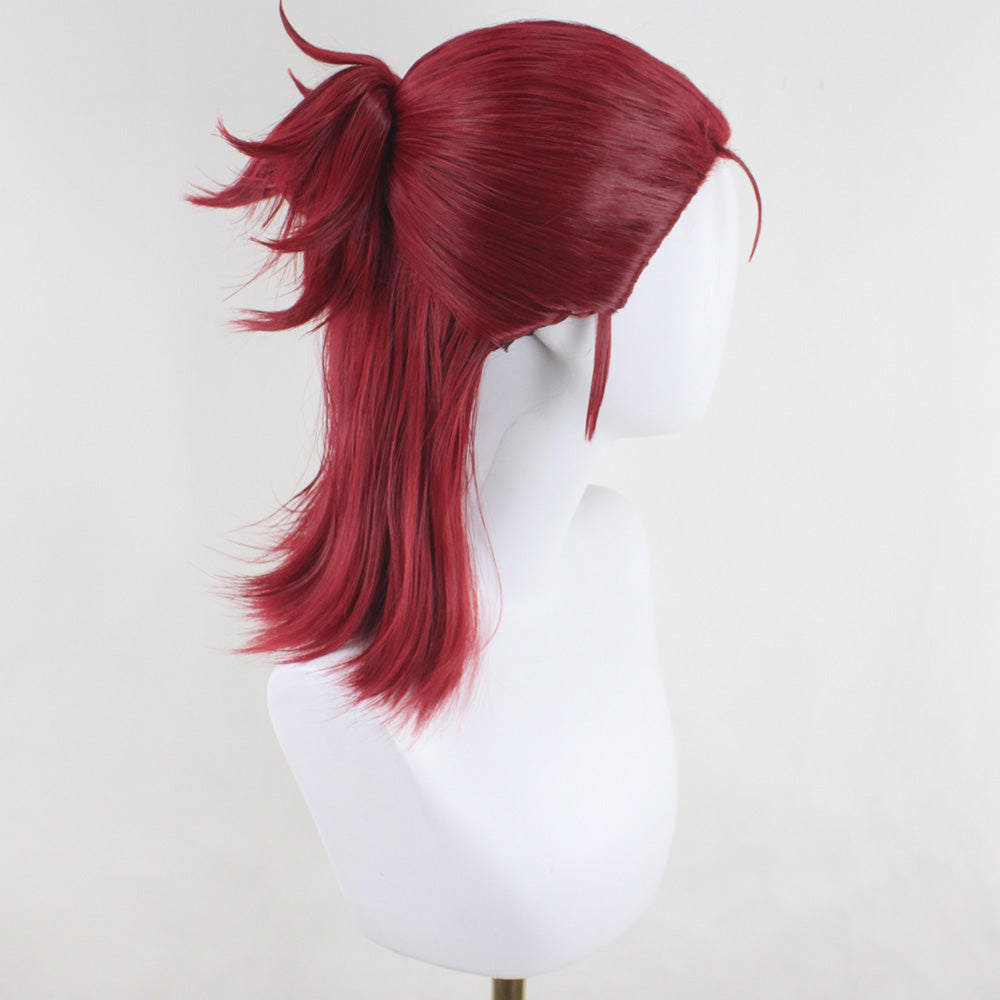 Tekken 8 Hwoarang Red Cosplay Wig Prop - Tophatter Daily Deals
