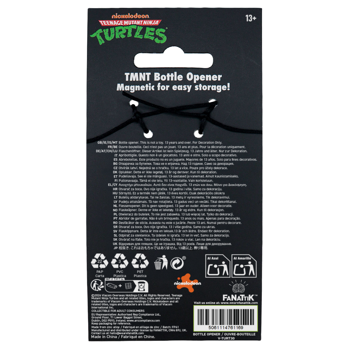 Teenage Mutant Ninja Turtles – Magnetic Skateboard Bottle Opener Bottle Opener - Tophatter Daily Deals