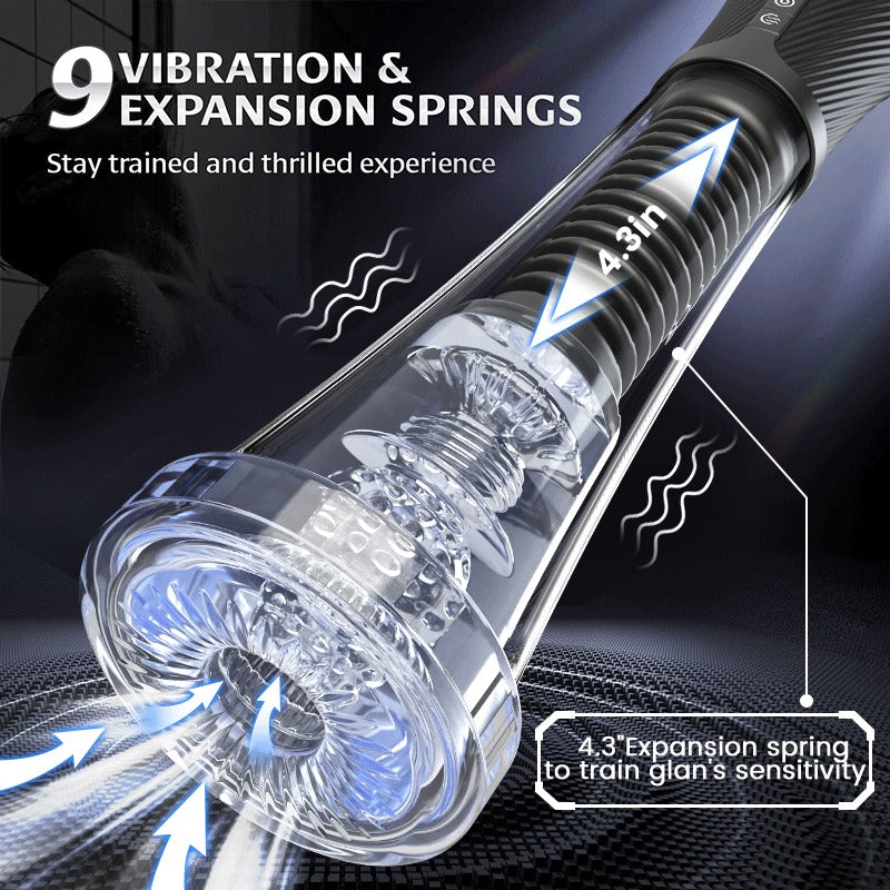 Acmejoy - Upgraded Stroker & Pump & Glans Trainer 3 IN 1 Vibration, Suction & App Control Penis Pump Penis Pumps - Tophatter Daily Deals