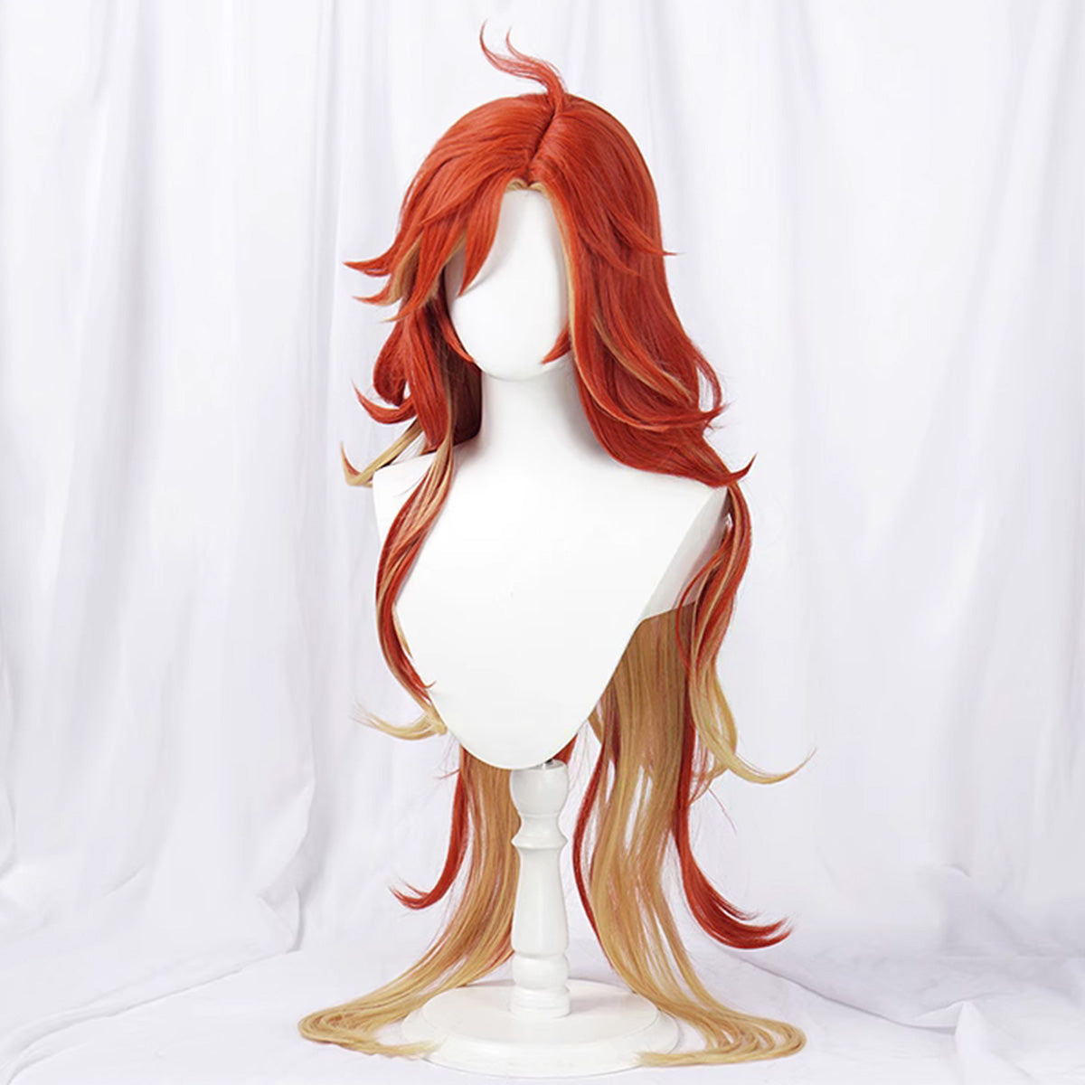 Genshin Impact Mavuika Red Yellow Cosplay Wig Wig - Tophatter Daily Deals