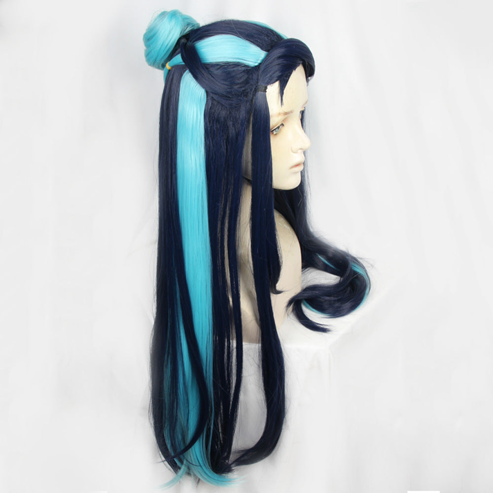 Pokemon Sword And Shield Nessa Deep Blue Cosplay Wig Wig - Tophatter Daily Deals