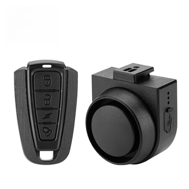Bicycle Motorcycle Alarm Rechargeable Multifunctional Black 0 - Tophatter Daily Deals