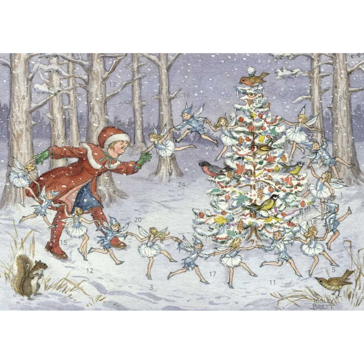 Snow Fairies Christmas Advent Calendar | Traditional Picture Advent Calendar Advent Calendar - Tophatter Daily Deals