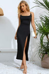 Split Spaghetti Strap Dress Cocktail Dresses - Tophatter Daily Deals