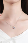 1 Carat Moissanite 925 Sterling Silver Necklace Necklaces - Tophatter Daily Deals