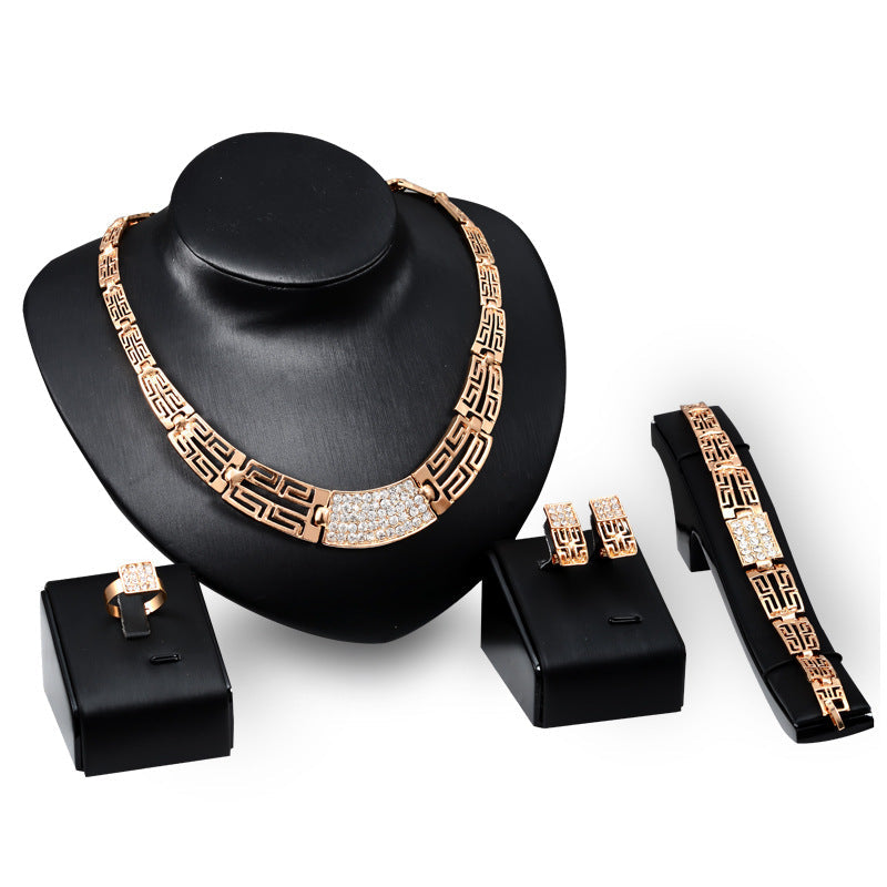 18K Gold Plated Jewelry Jewelry Set Jewelry sets - Tophatter Daily Deals