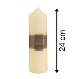 150 Hours Burn Time Overdipped Church Pillar Candle Candle - Tophatter Daily Deals