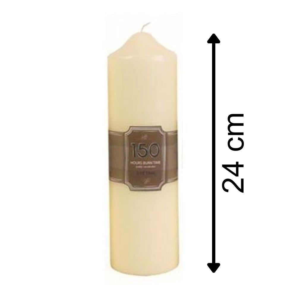150 Hours Burn Time Overdipped Church Pillar Candle Candle - Tophatter Daily Deals