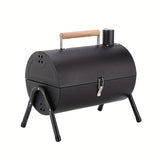 Charcoal Grill Barrel Portable Stainless Steel BBQ Outdoor Grills - Tophatter Daily Deals