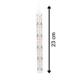 Candy Cane Advent Candle | Numbered Christmas Countdown Advent Calendar - 23cm Advent Candle - Tophatter Daily Deals