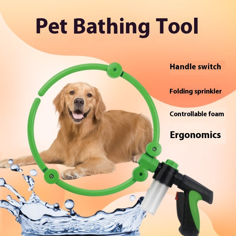 360 Degree Cleaning Foldable Portable Pet Shower 0 - Tophatter Daily Deals