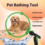 360 Degree Cleaning Foldable Portable Pet Shower 0 - Tophatter Daily Deals