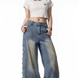 American Retro Gradient Jeans For Women's High Street 0 - Tophatter Daily Deals