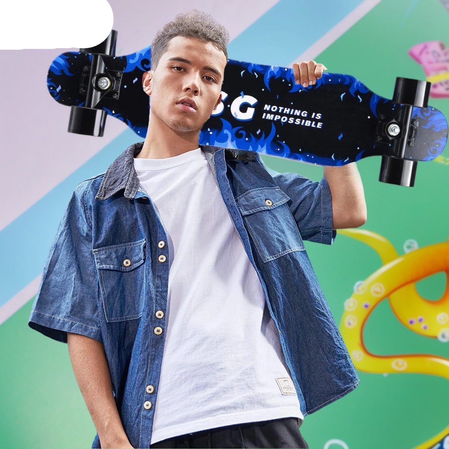 Wide Wheel Skateboard Dance Board for Adults Sports & Outdoor - Tophatter Daily Deals