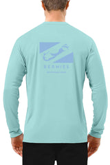 Bermies Men's Aqua Long Sleeve Tee Long Sleeves - Tophatter Daily Deals