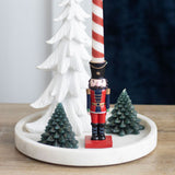 Nutcracker Soldier Candle Holder with Taper Candle Festive Christmas Centrepiece Candle Holder - Tophatter Daily Deals