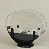 Alcohol Fireplace Lamp Indoor Real Fire Heating Atmosphere Desktop Oval 0 - Tophatter Daily Deals