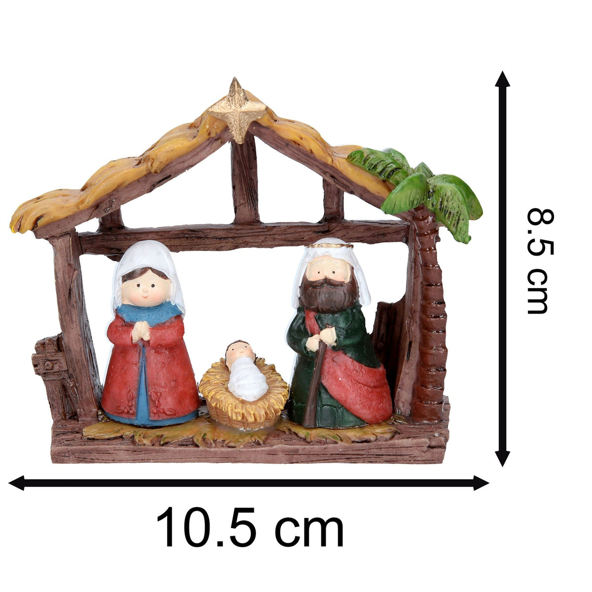 Christmas Mini Nativity Scene | Traditional Nativity Set Jesus, Mary & Joseph Nativity Set - Tophatter Daily Deals