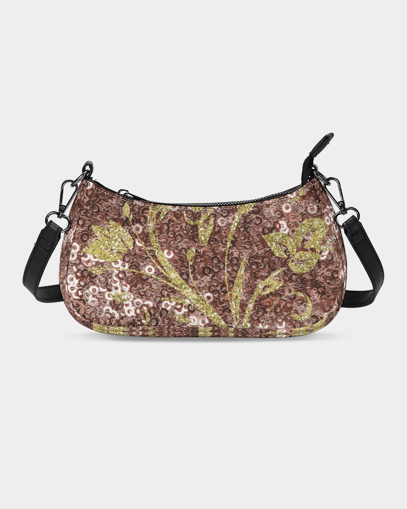 BEAUTIFUL PURPLE GITTER DESIGN CREATED BY FLIPSTYLEZ Petite Canvas Pouch Handbags - Tophatter Daily Deals