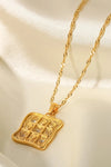 Cubic Zirconia Geometric Pendant Necklace Necklaces - Tophatter Daily Deals