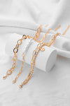 Gold Pearl Link Chain Love Alloy Bracelet Bracelets - Tophatter Daily Deals