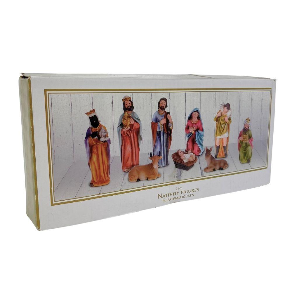 Traditional Nativity Set With 9 Detailed Figurines Nativity Set - Tophatter Daily Deals