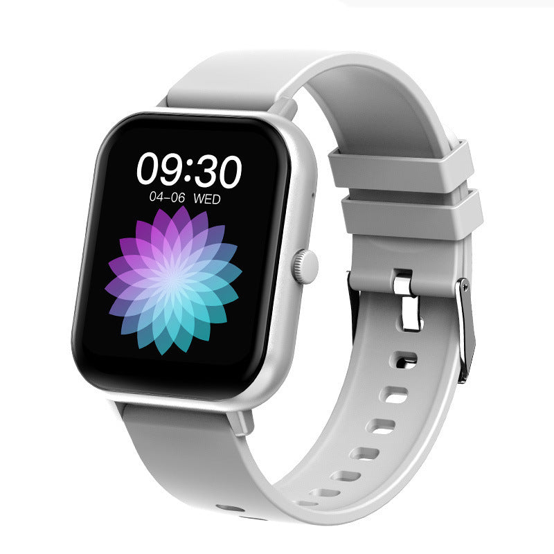 AI Voice Assistant Heart Rate Blood Pressure Blood Oxygen Sleep ZL54C Smart Watch Silver 0 - Tophatter Daily Deals