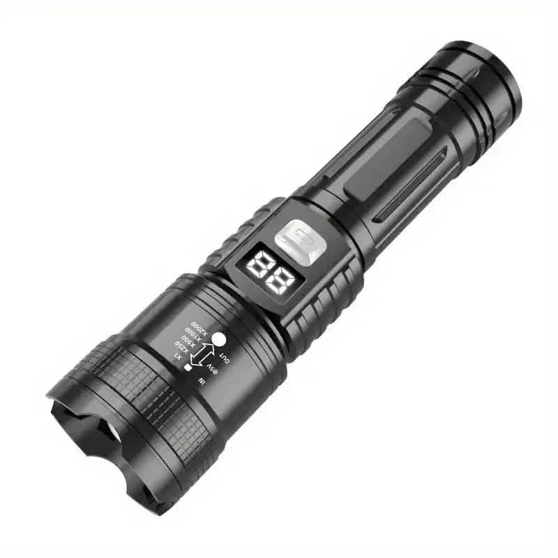 Ultra-Bright Tactical LED Flashlight – 3 Modes, USB Rechargeable, 600 Lumen, Outdoor, Hiking & Camping Outdoor Recreation - Tophatter Daily Deals