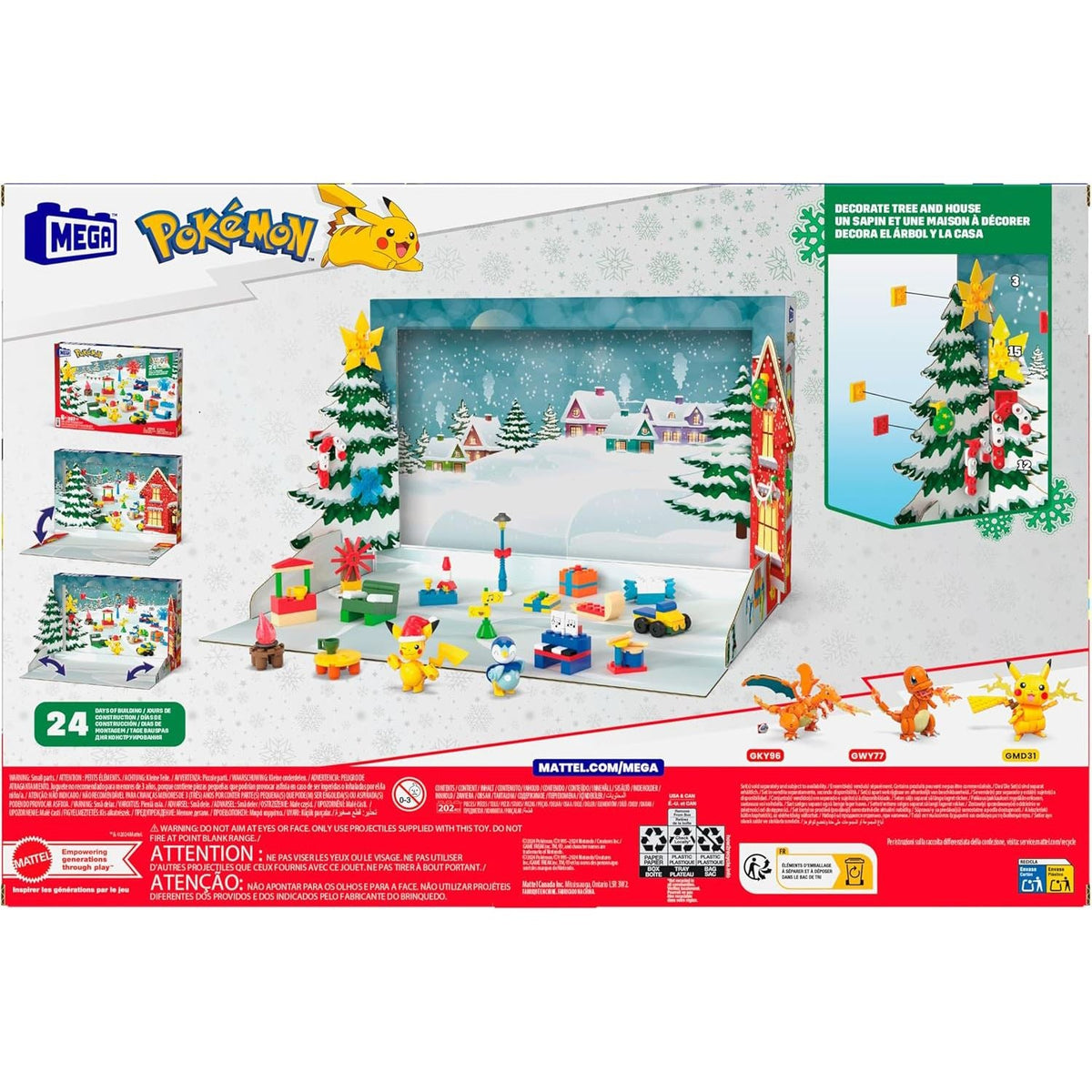 Mega Pokemon Christmas Advent Calendar 2025 | Toy Advent Calendar for Kids Advent Calendar - Tophatter Daily Deals