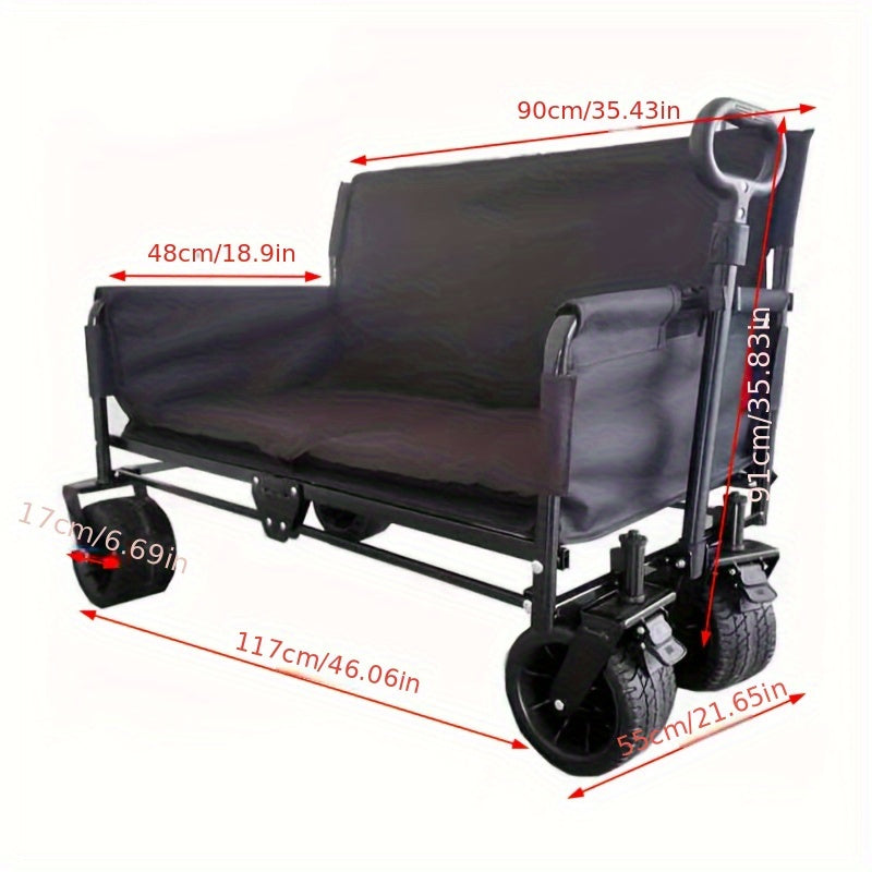 Camping Cart Multi-Functional Sofa Fishing Trolley Outdoor Recreation > Camping > Camp Furniture - Tophatter Daily Deals
