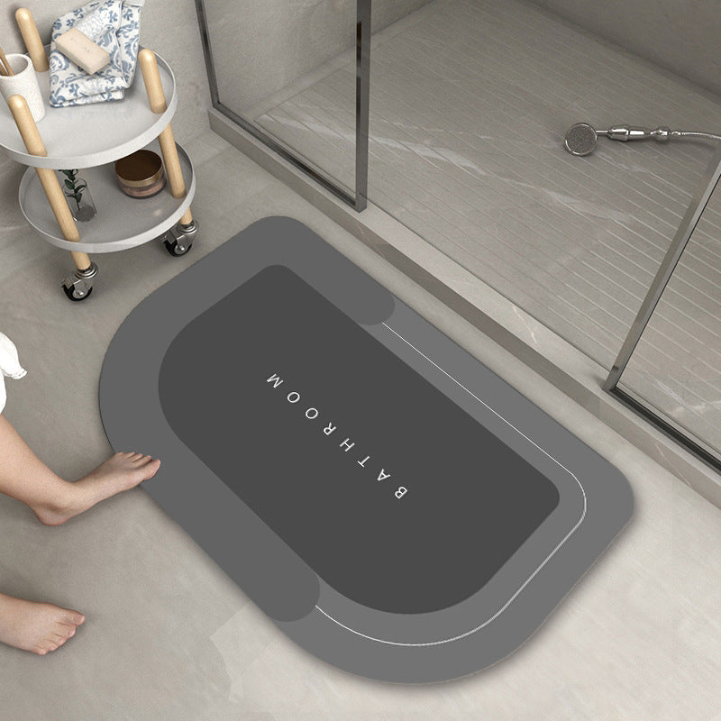 Bathroom Absorbent And Quick-drying Floor Mat Himalayan dark grey 1PCS 0 - Tophatter Daily Deals