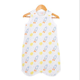 Baby Cotton Double Gauze Printed Vest Rockets 0 - Tophatter Daily Deals