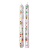 Set of 2 The Nutcracker Advent Dinner Candles | Christmas Advent Candles - 25cm Advent Candle - Tophatter Daily Deals