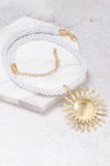 Zinc Alloy Sun Shape Pendant Necklace Gold One Size Necklaces - Tophatter Daily Deals