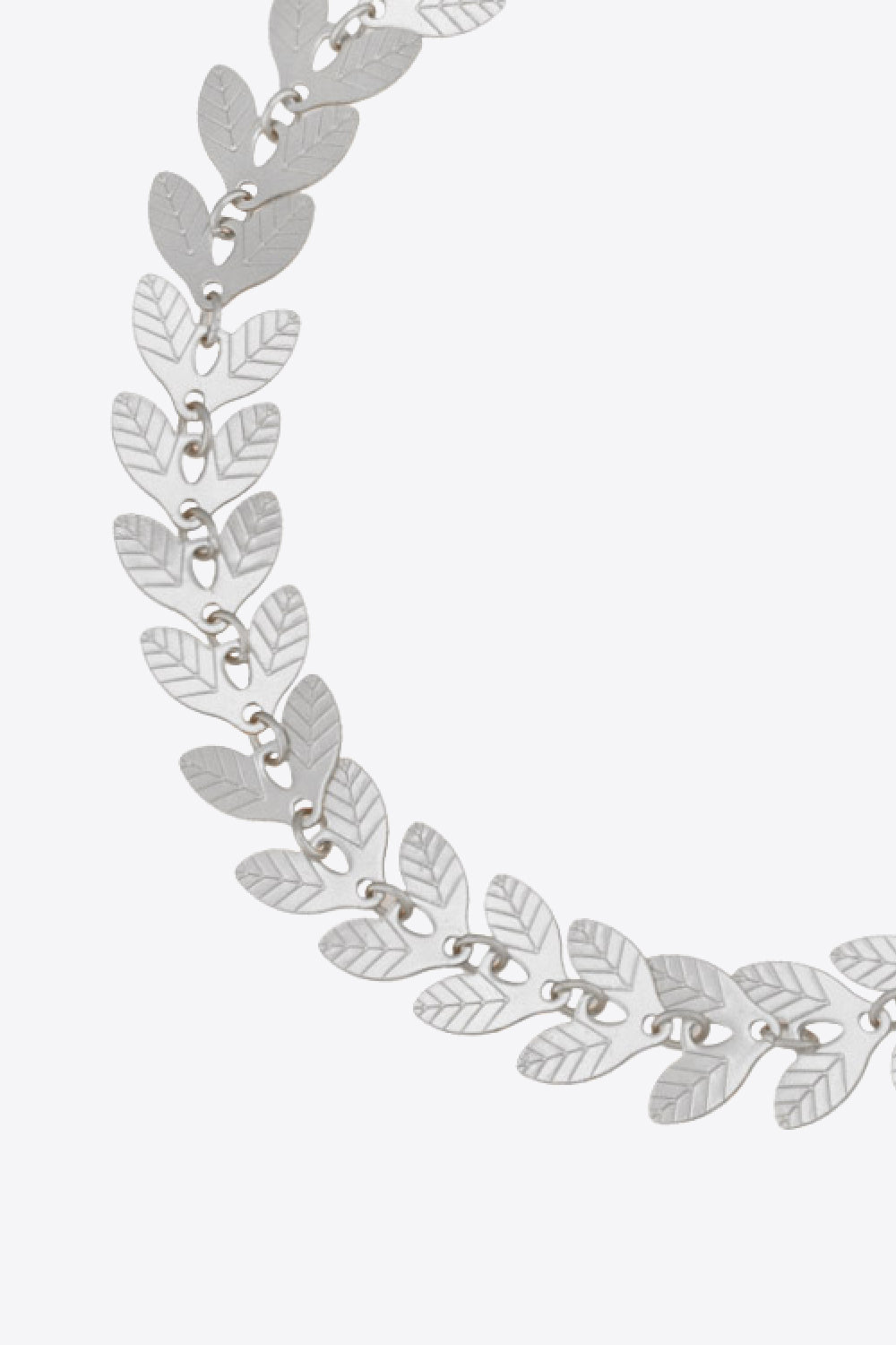 925 Sterling Silver Leaf Necklace Necklaces - Tophatter Daily Deals