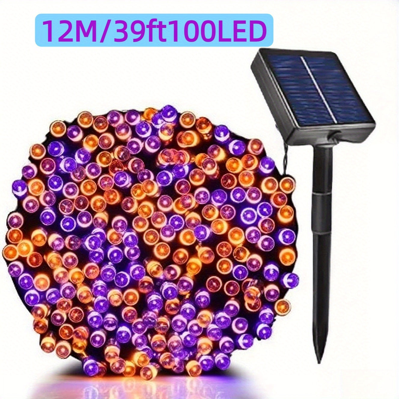 Halloween Solar String Lights Lithium Battery Outdoor Decor Halloween - Tophatter Daily Deals