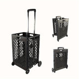 Foldable Storage Cart with Wheels Kitchen & Dining Trolleys - Tophatter Daily Deals
