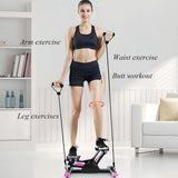 V-Shaped Mini Stepper with Resistance Bands Fitness - Tophatter Daily Deals