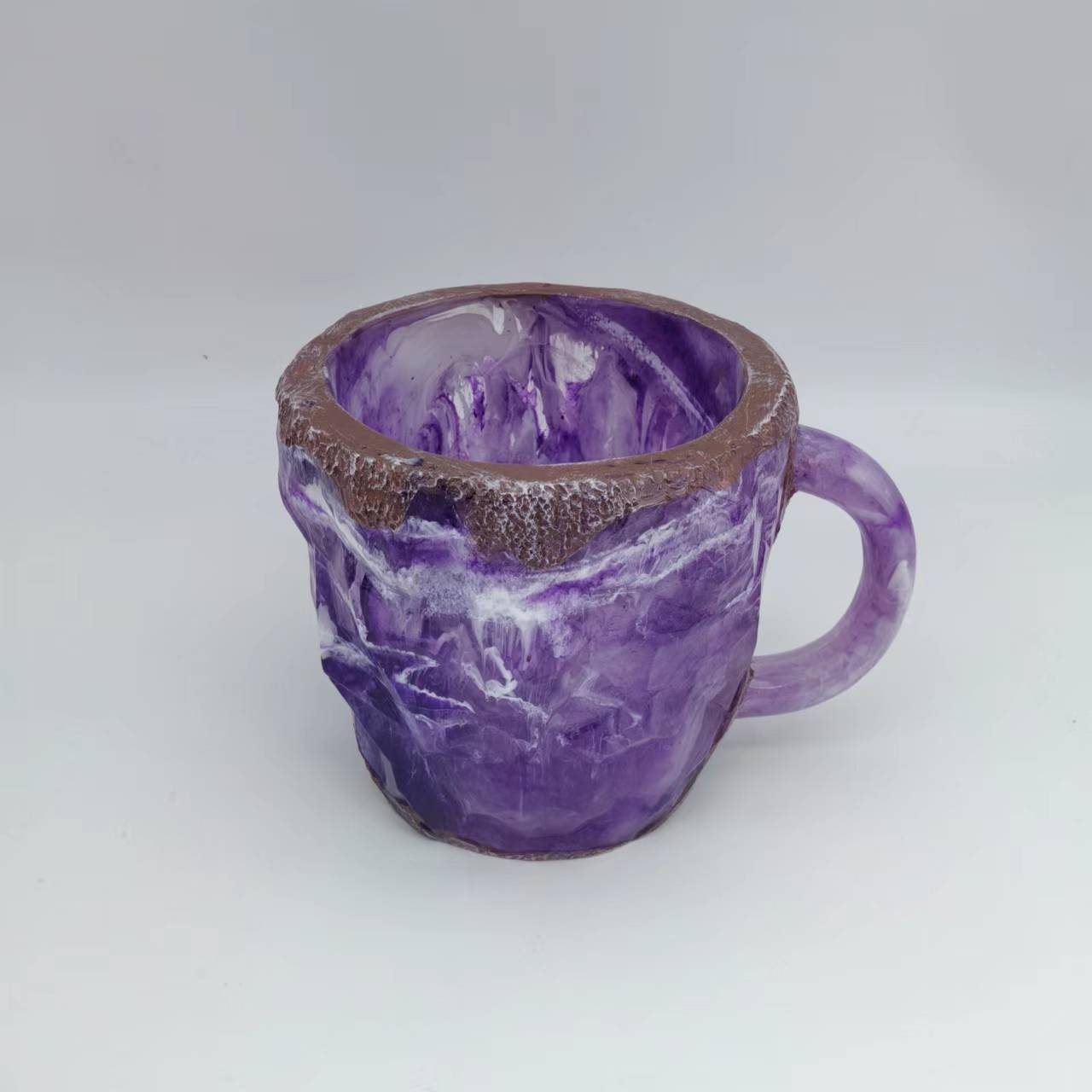 400ml Resin Mineral Crystal Coffee Mugs With Handles Elegant Fake Mineral Crystal Cup For Workplace Home Decor Christmas Gift Kitchen Gadgets 0 - Tophatter Daily Deals