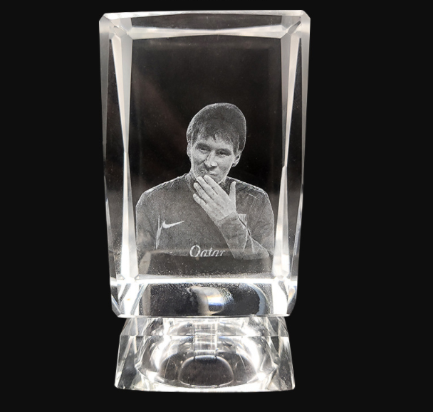 3D Laser Square Crystal Photo Frame With Love Custom Glass Cube 7 - Tophatter Daily Deals
