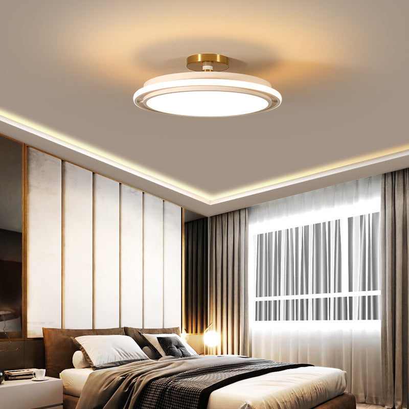 Bedroom Light Nordic Simple Modern Light Luxury Creative Round Led Ceiling Light Restaurant Designer Master Bedroom Room Light 0 - Tophatter Daily Deals