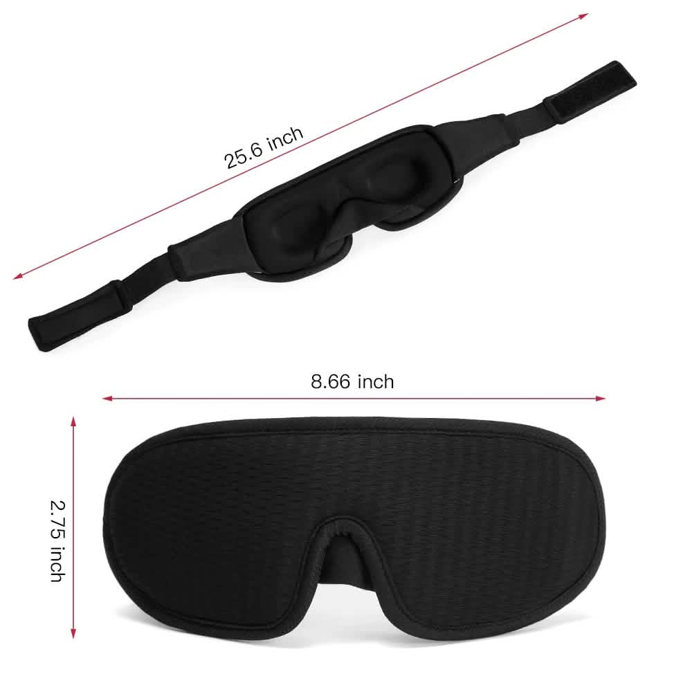 3D Block Out Light Soft Padded Sleeping Mask Health & Wellness - Tophatter Daily Deals
